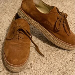Michael Kors Brown Suede Espadrille Shoes, size 10